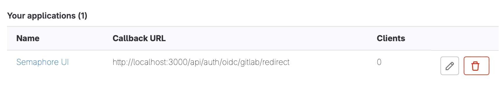 gitlab app list